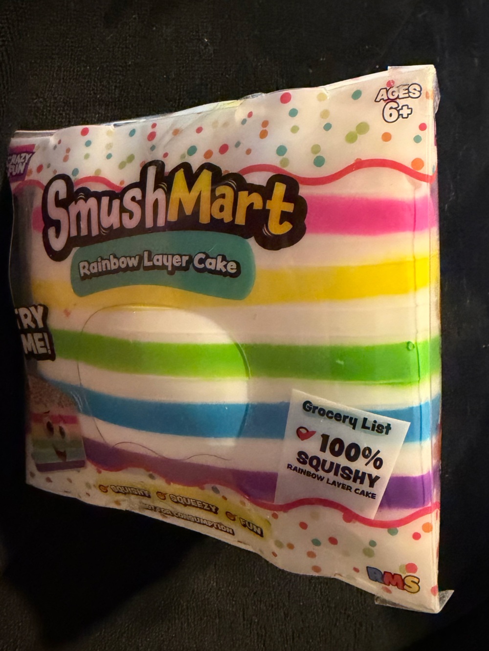 Rainbow Layer Cake Squishy Toy - Multicolor